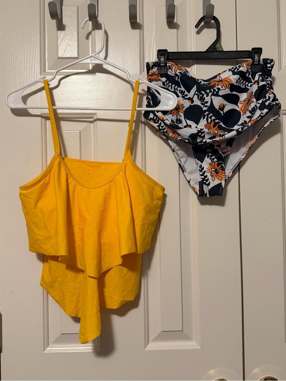 Yellow tankini set
